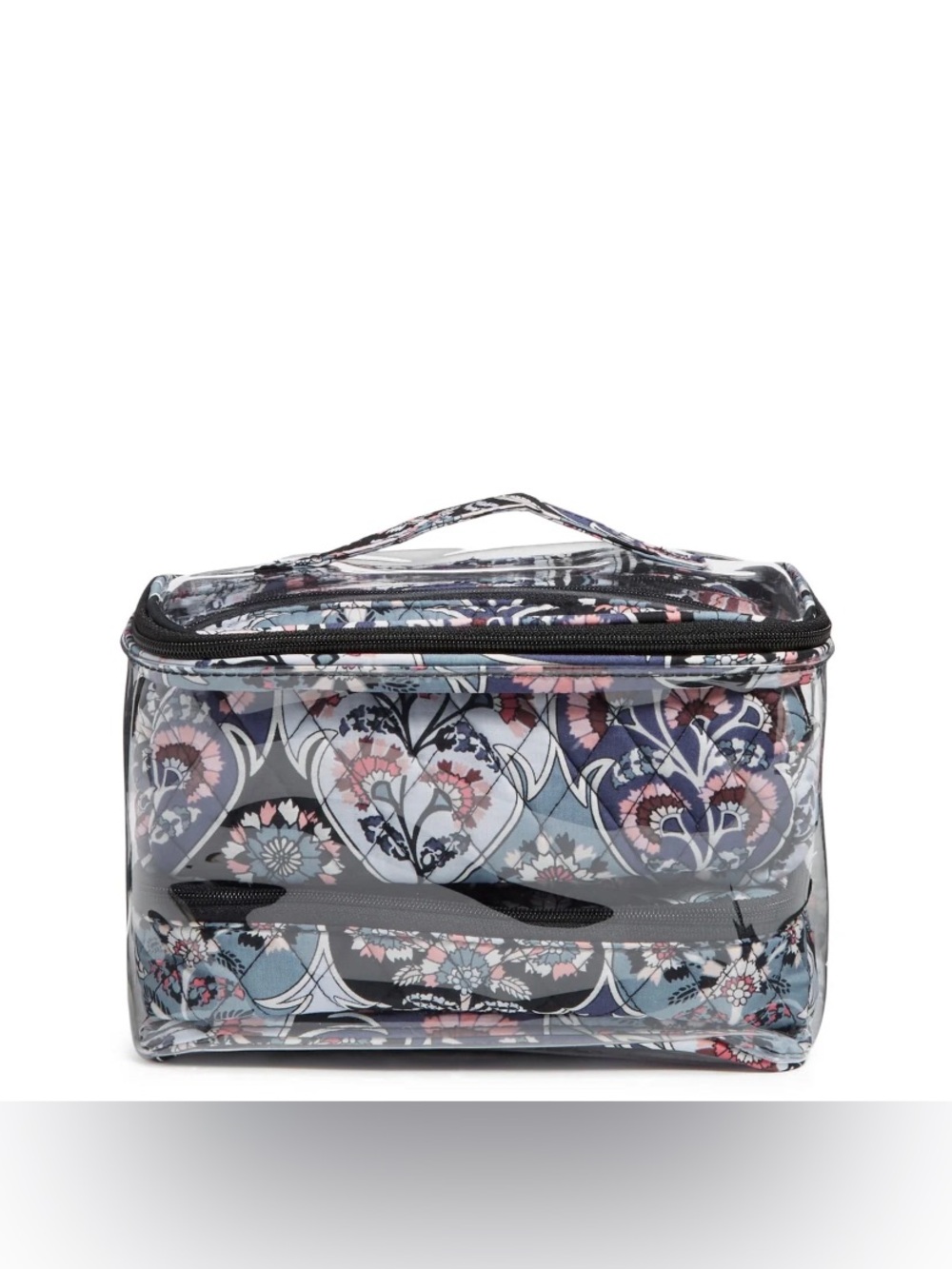 Vera Bradley 4-Piece Cotton Cosmetic Toiletry Bag Set Ornate Blooms floral New